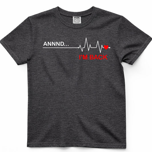 Coronary Bypass Artery Open Heart Diseases Surgery Heartbeat Short Sleeve T-Shirt