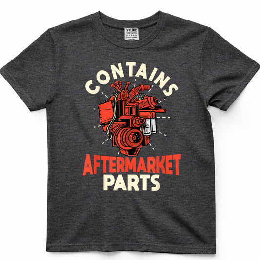 Contains Aftermarket Parts Open Heart Surgery Survivor mens T-Shirt