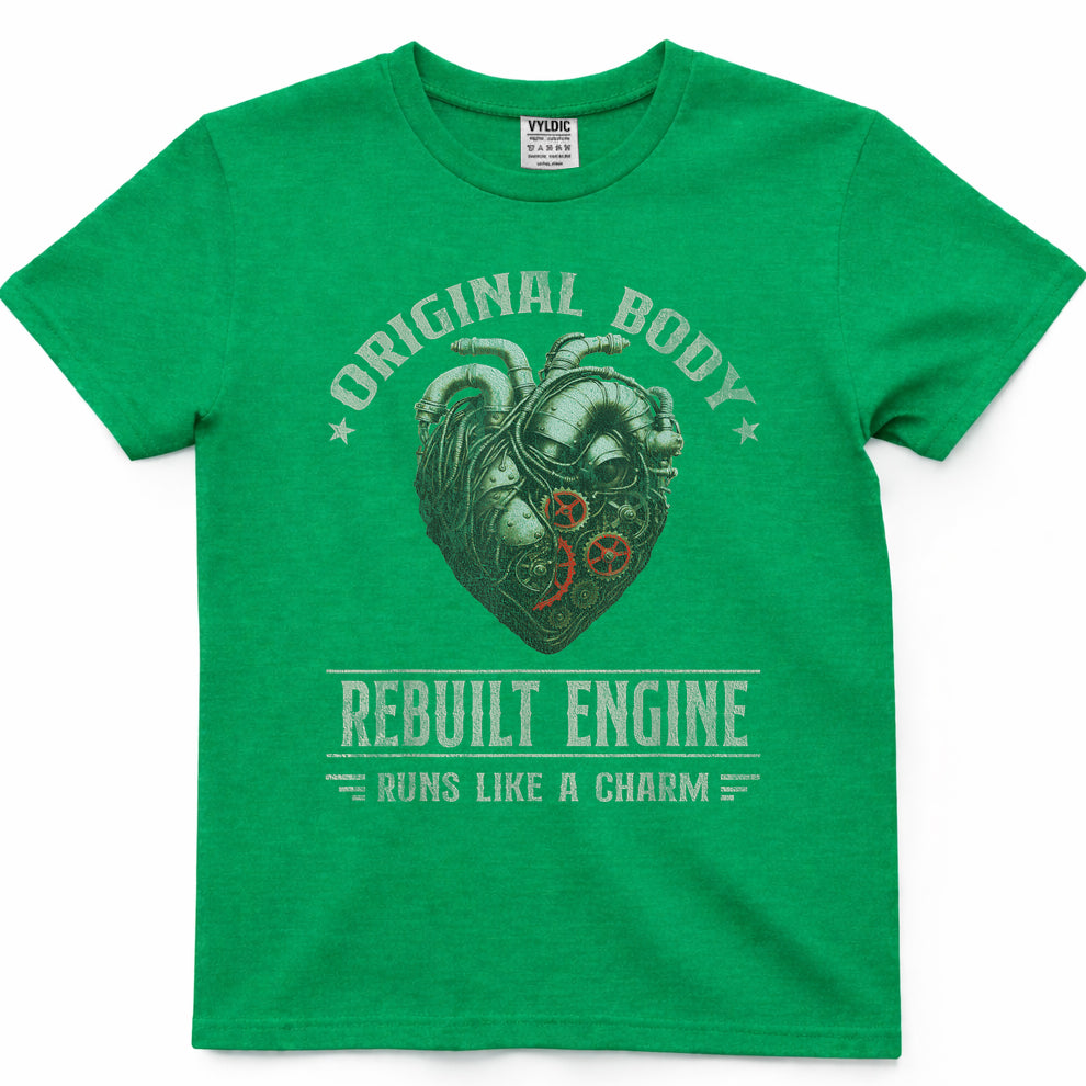 Vintage Open Heart Surgery Transplant Recovery Mens Womens T-Shirt