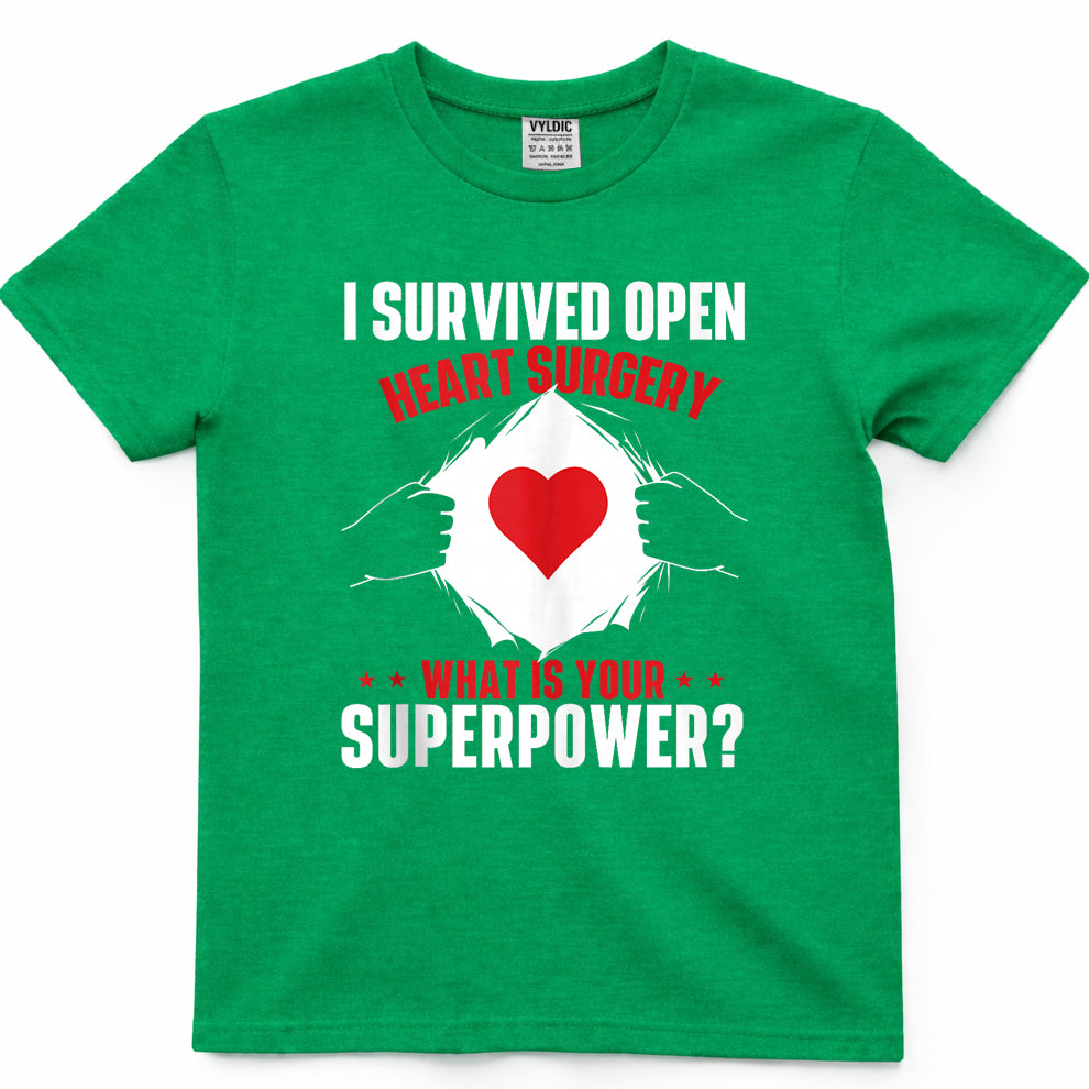 I Survived Open Heart Surgery Heart Attack Survivor Recovery T-Shirt