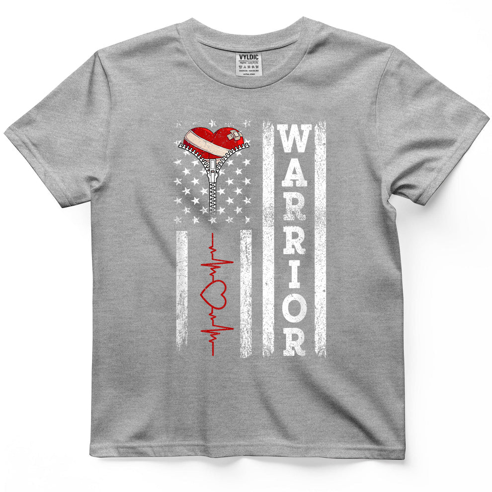 Open Heart Surgery Warrior Gift for Heart Patients Survivor T-Shirt
