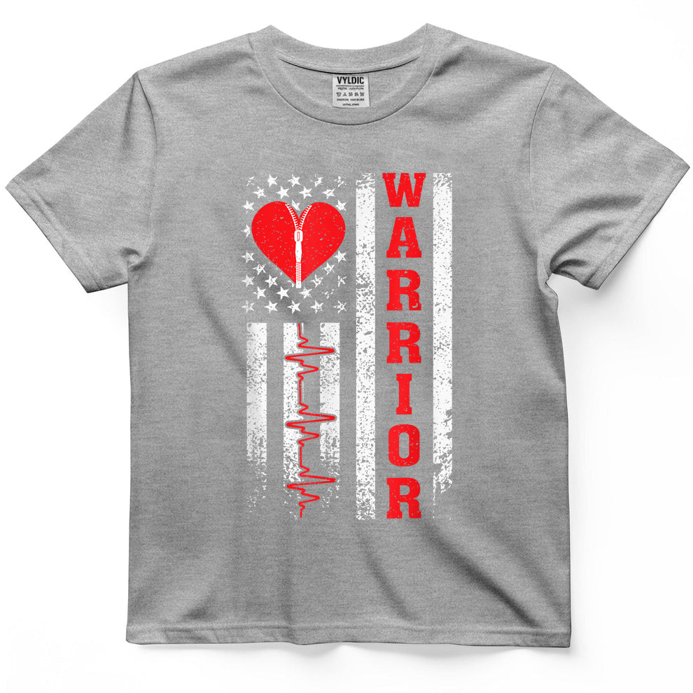 Open Heart Surgery Warrior Gift for Heart Patients Survivor T-Shirt1