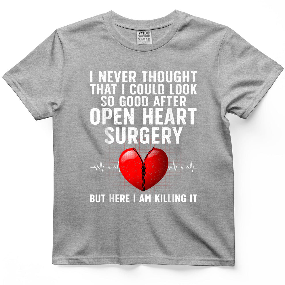 Open Heart Surgery Art for Men Women Heart Patient Operation T-Shirt