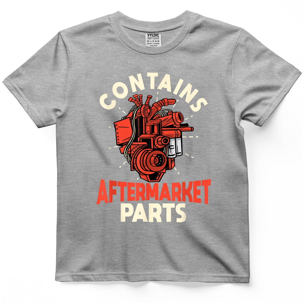 Contains Aftermarket Parts Open Heart Surgery Survivor mens T-Shirt