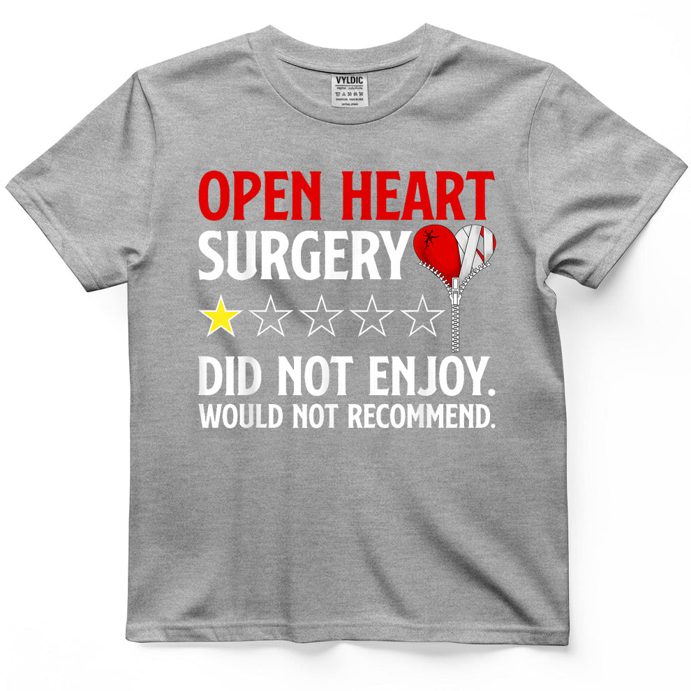 Funny Open Heart Surgery Survivor Open Heart Surgery Warrior T-Shirt