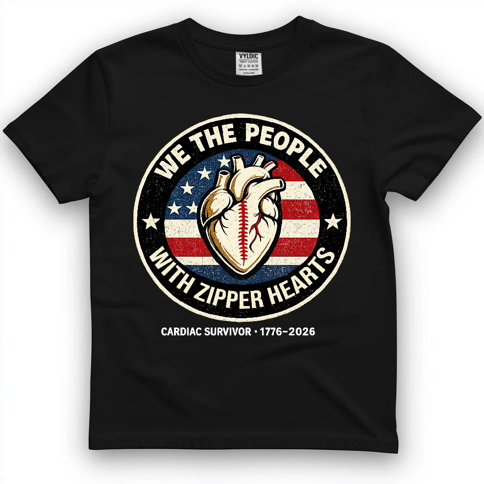 We The People With Zipper Hearts Shirt