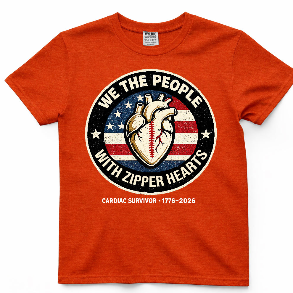 We The People With Zipper Hearts Shirt