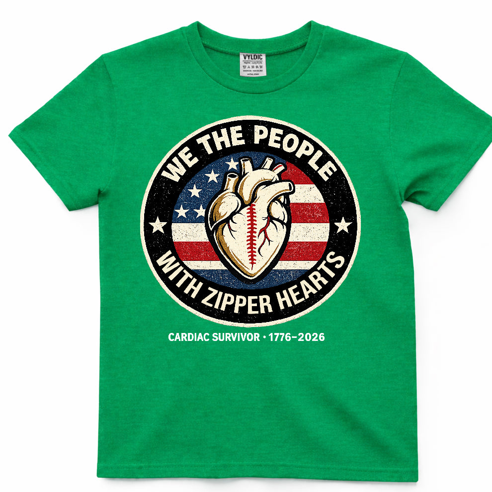 We The People With Zipper Hearts Shirt