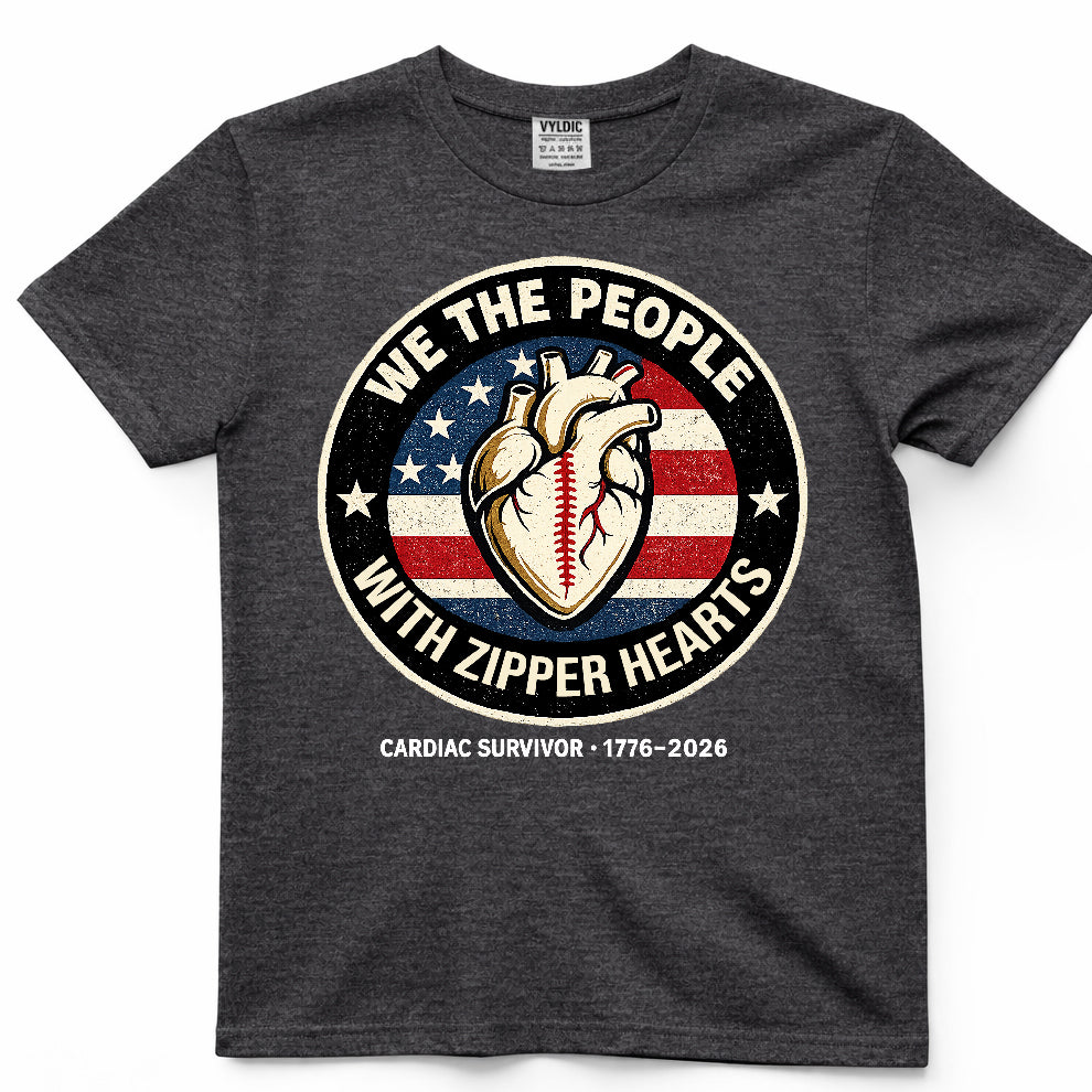 We The People With Zipper Hearts Shirt
