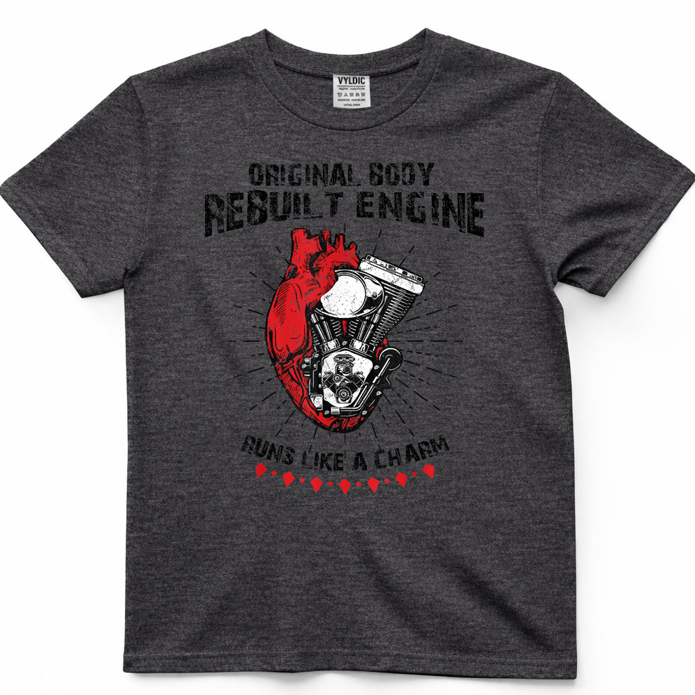 Funny Open Heart Surgery Original Body Rebuilt Engine T-Shirt