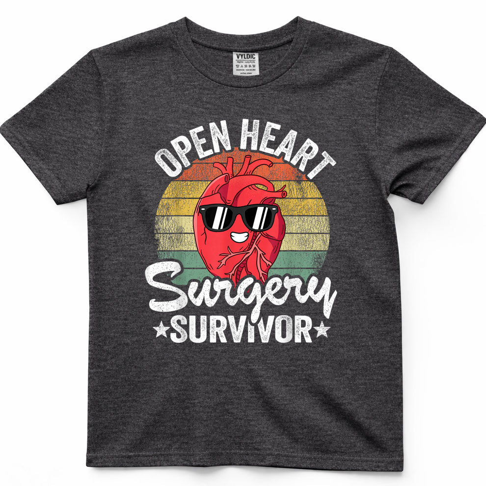 Open Heart Surgery Survivor Get Well Open Heart Surgery T-Shirt11
