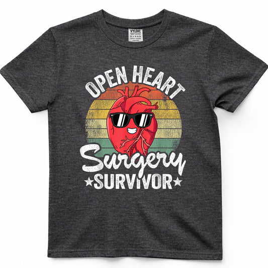 Open Heart Surgery Survivor Get Well Open Heart Surgery T-Shirt11