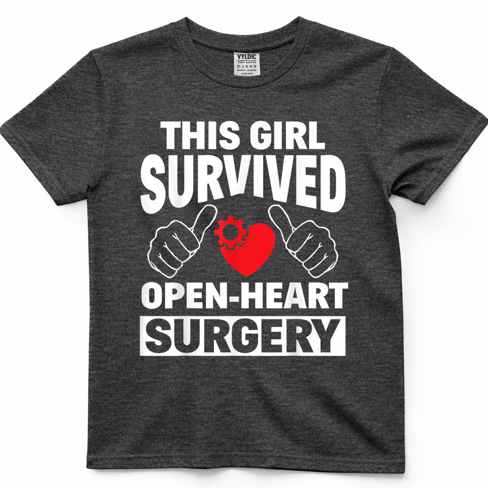 This Girl Survived Open Heart Surgery Get Well Women Gift T-Shirt