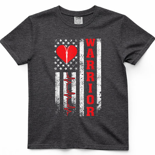 Open Heart Surgery Warrior Gift for Heart Patients Survivor T-Shirt1