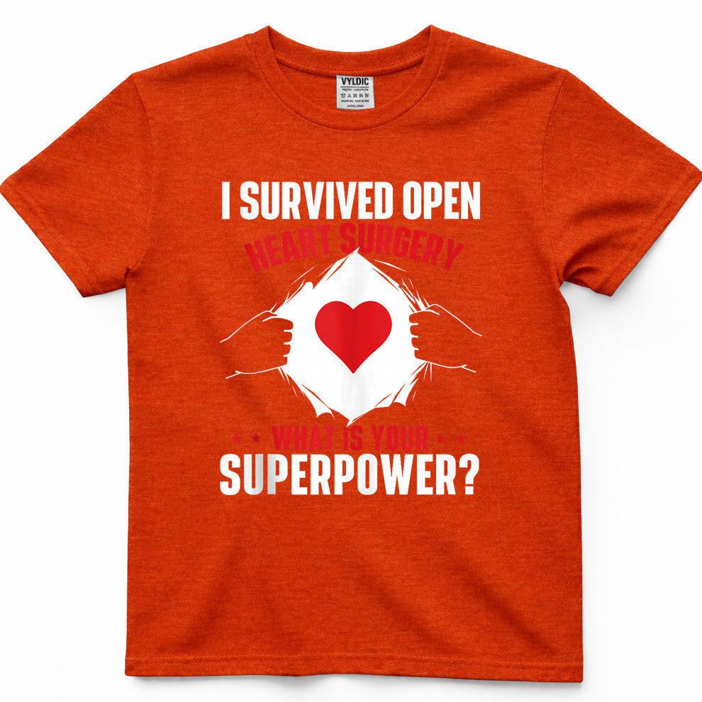 I Survived Open Heart Surgery Heart Attack Survivor Recovery T-Shirt