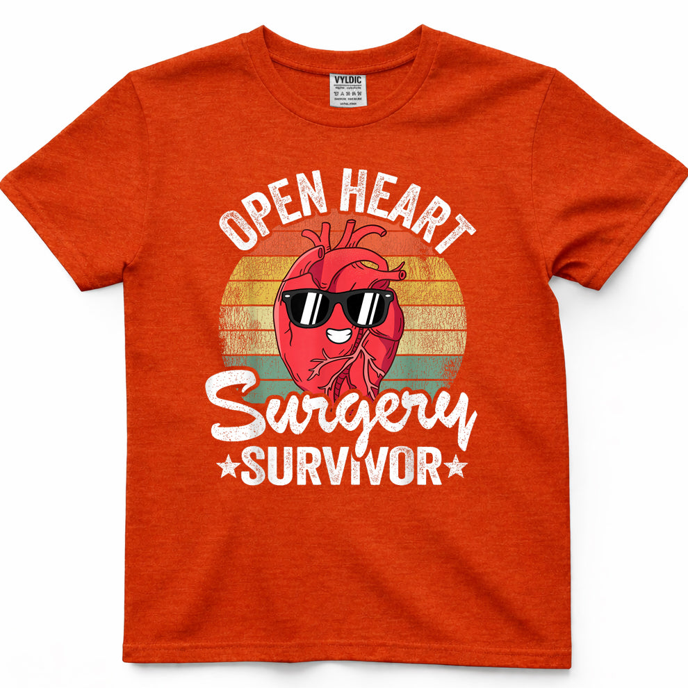 Open Heart Surgery Survivor Get Well Open Heart Surgery T-Shirt11
