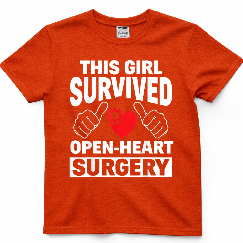 This Girl Survived Open Heart Surgery Get Well Women Gift T-Shirt