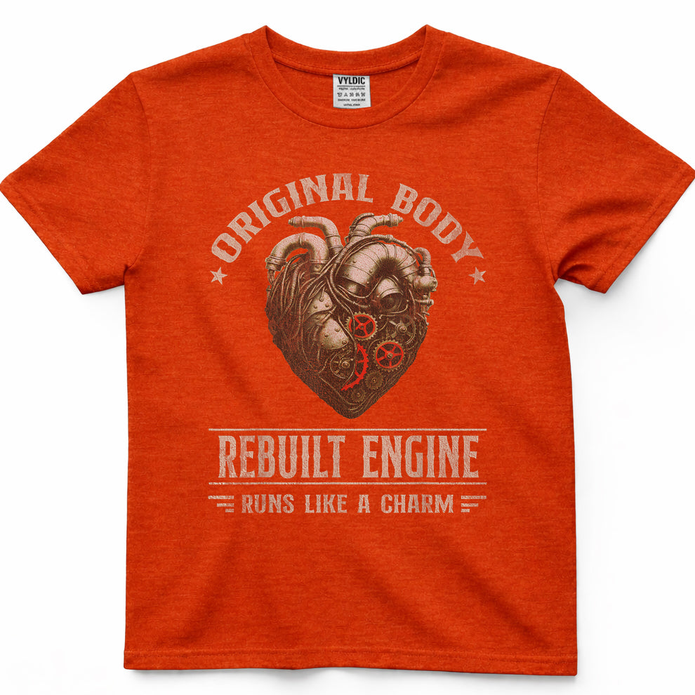 Vintage Open Heart Surgery Transplant Recovery Mens Womens T-Shirt
