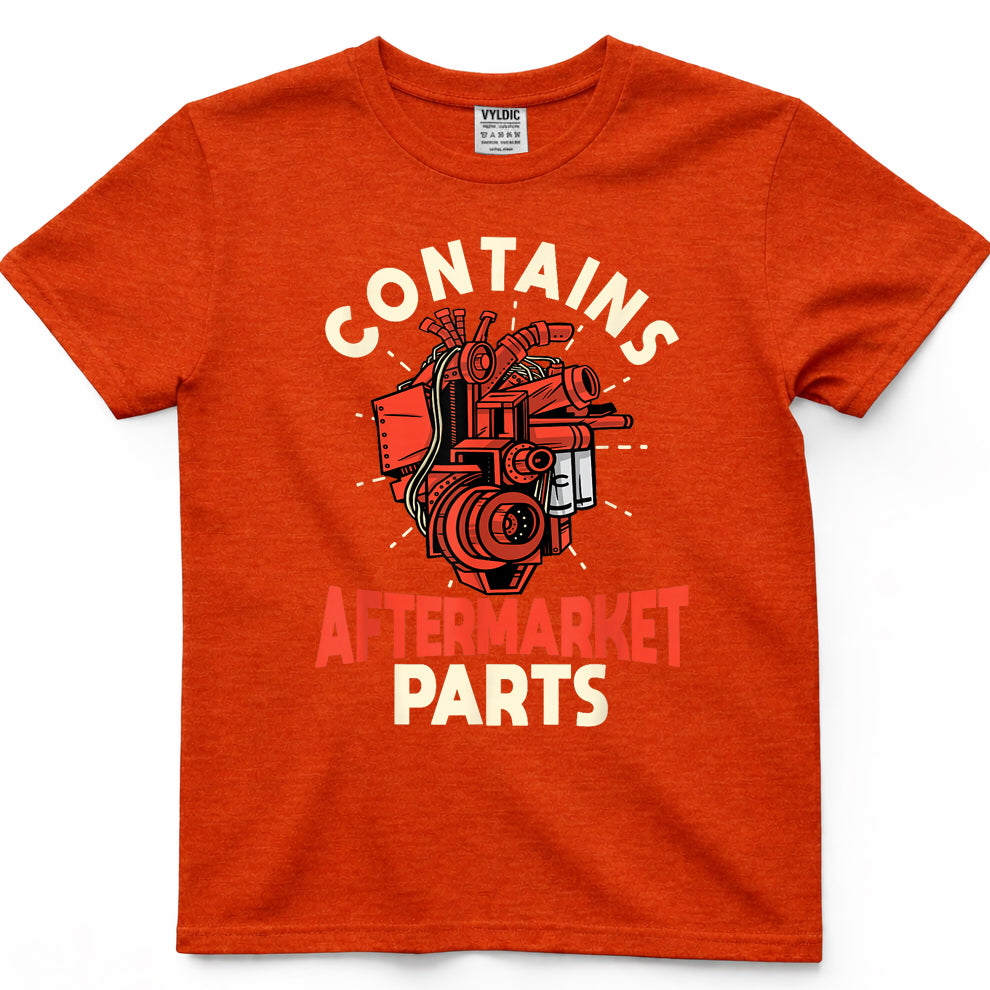 Contains Aftermarket Parts Open Heart Surgery Survivor mens T-Shirt