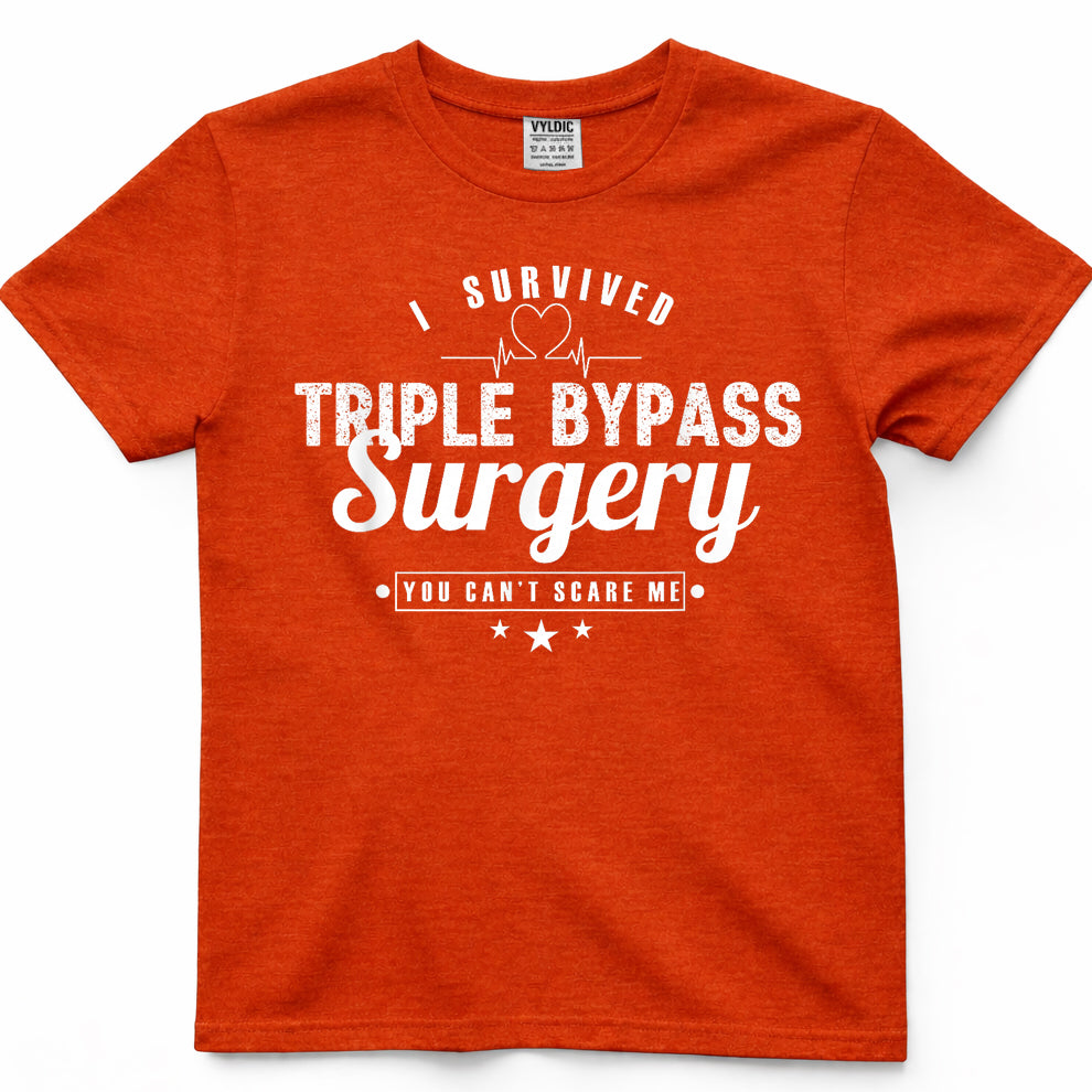 Open Heart Surgery Recovery Apparel I Survived Triple Bypass T-Shirt