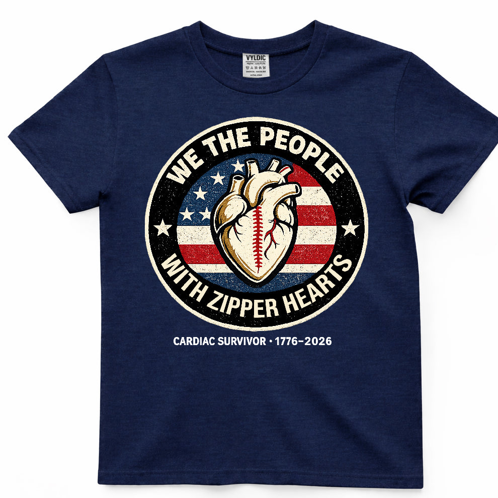 We The People With Zipper Hearts Shirt