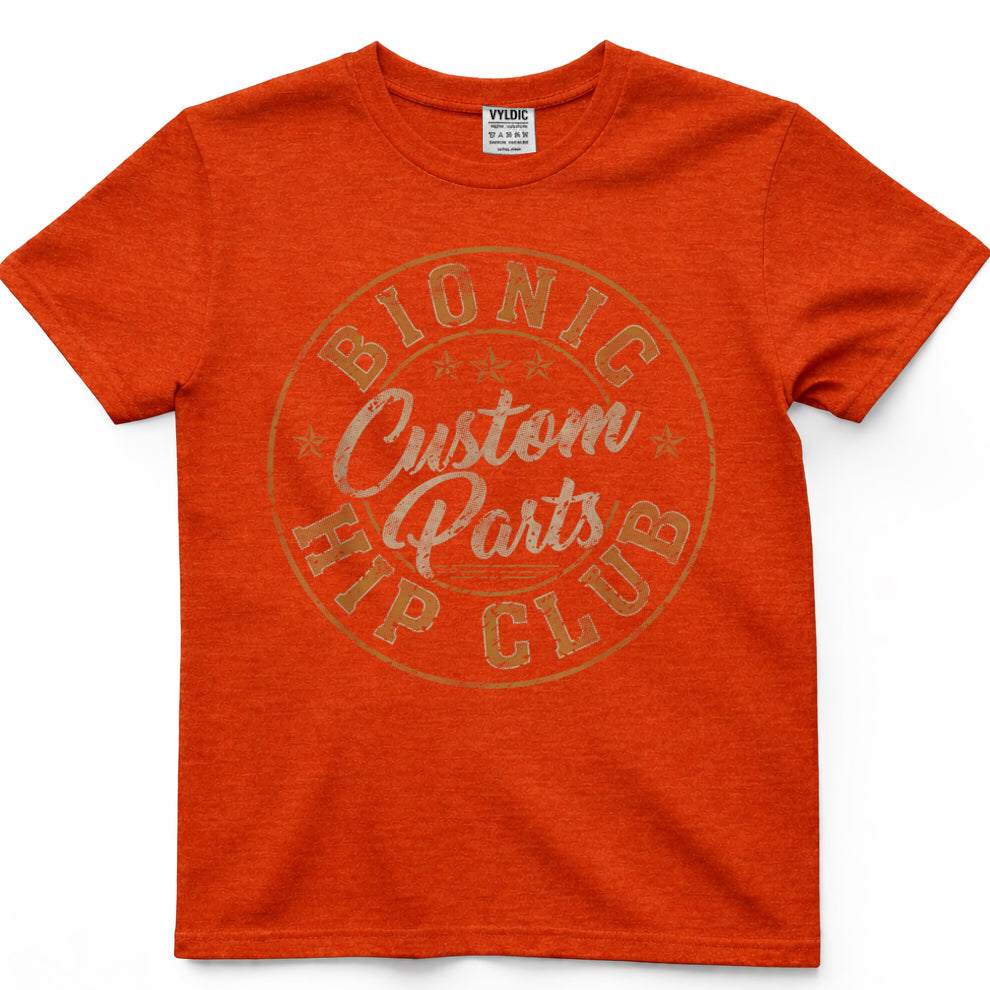 Bionic Hip Club Custom Parts Funny Hip Replacement T-Shirt