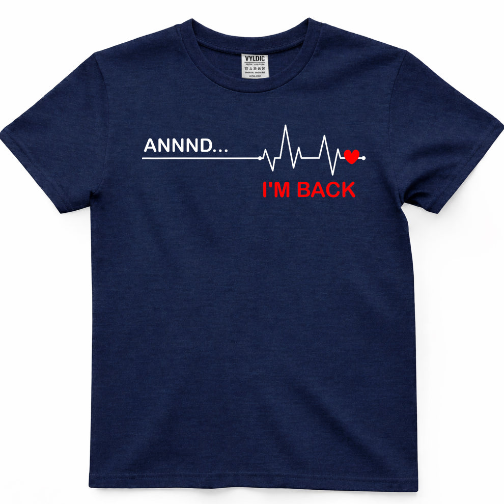 Coronary Bypass Artery Open Heart Diseases Surgery Heartbeat Short Sleeve T-Shirt