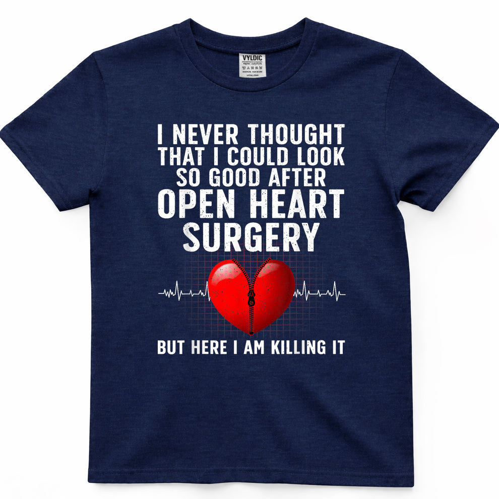 Open Heart Surgery Art for Men Women Heart Patient Operation T-Shirt