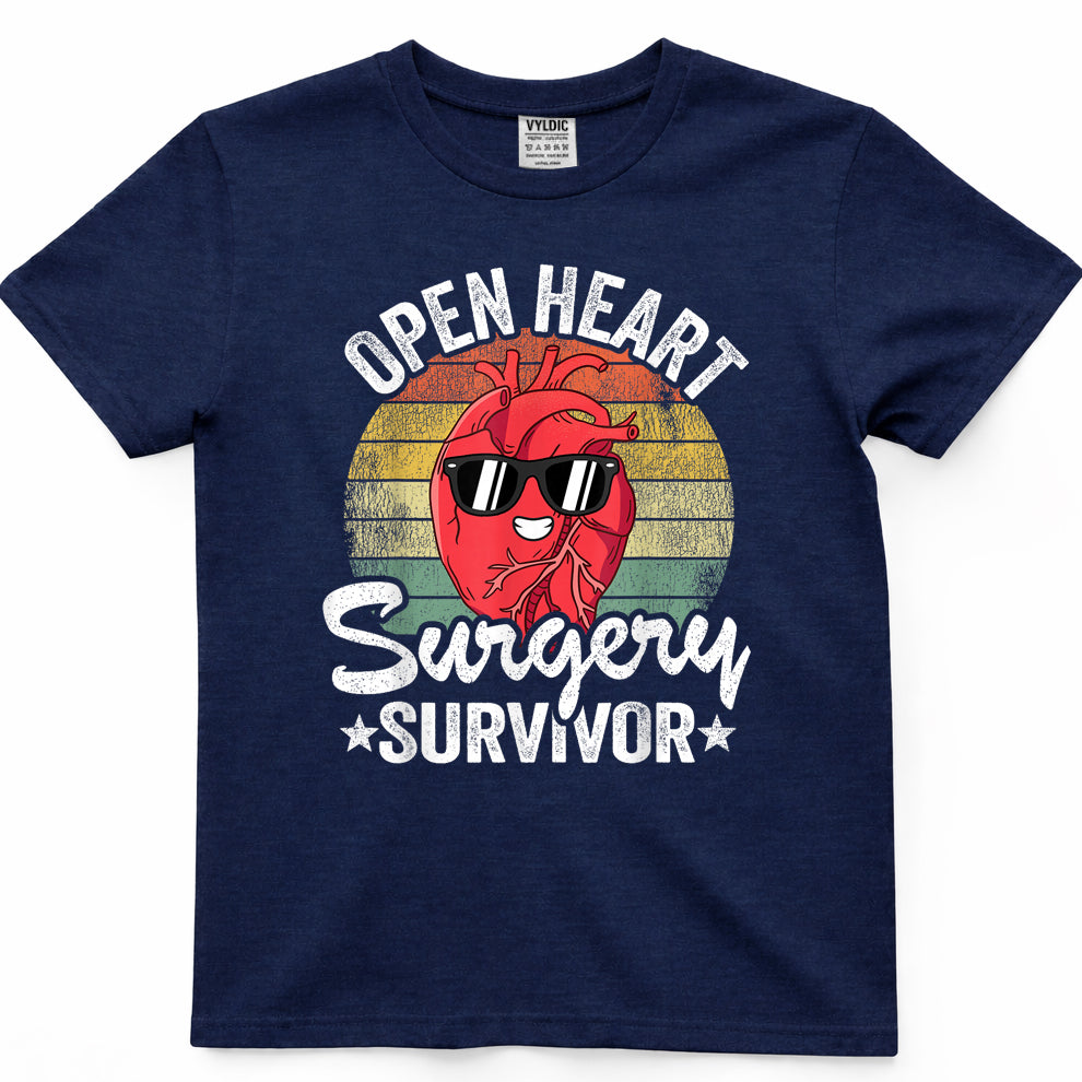 Open Heart Surgery Survivor Get Well Open Heart Surgery T-Shirt11