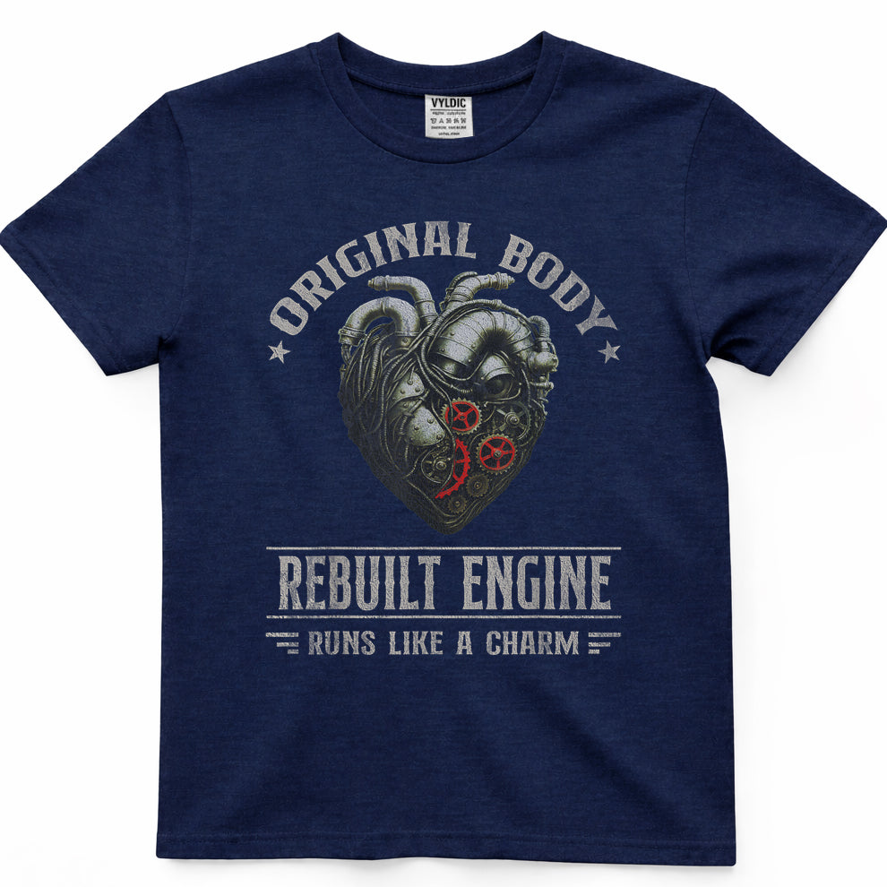 Vintage Open Heart Surgery Transplant Recovery Mens Womens T-Shirt