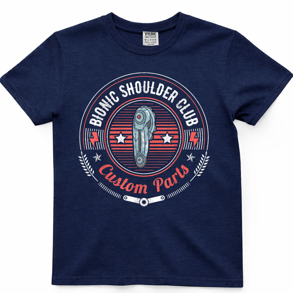 Bionic Shoulder Club Custom Parts Funny Shoulder Replacement T-Shirt