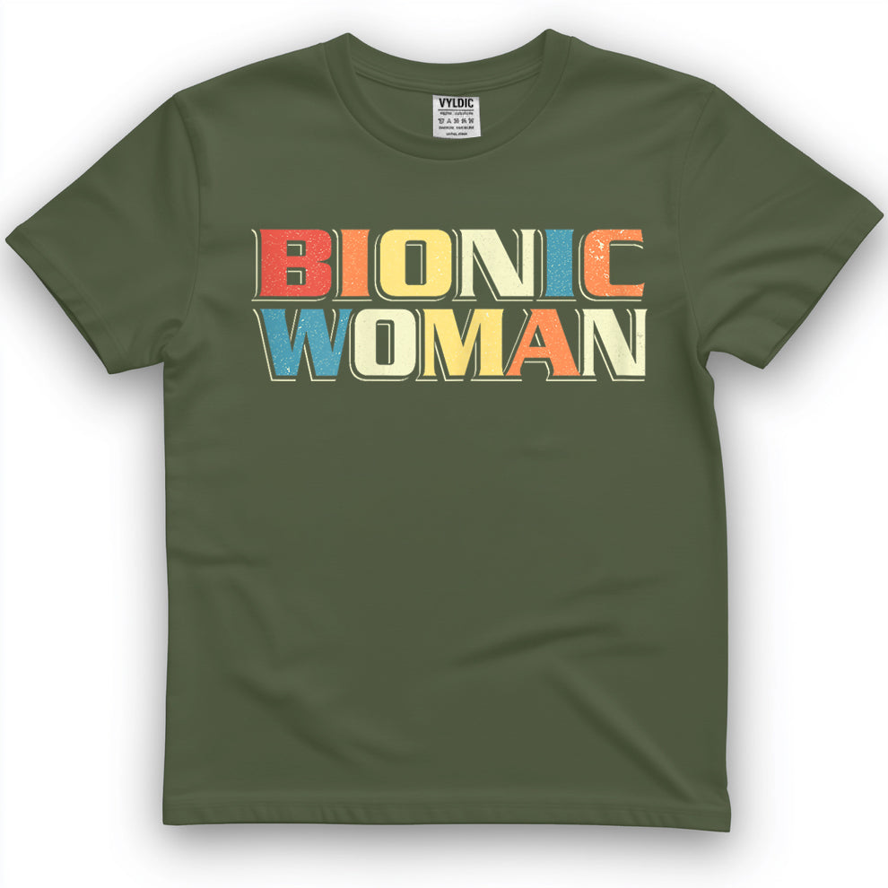 Bionic Woman - Get Well Hip Replacement Surgery Recovery T-Shirt