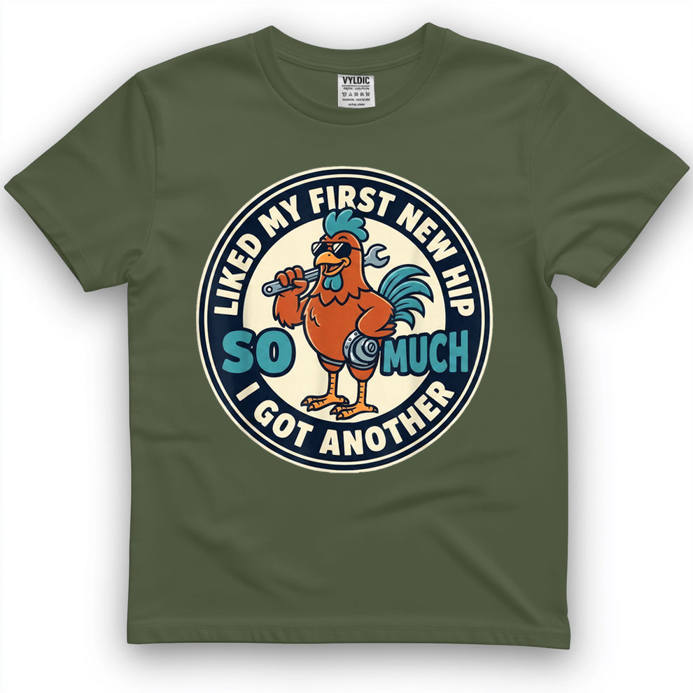 Funny Double Hippie Hip Joint Replacement Two Hip Surgery T-Shirt