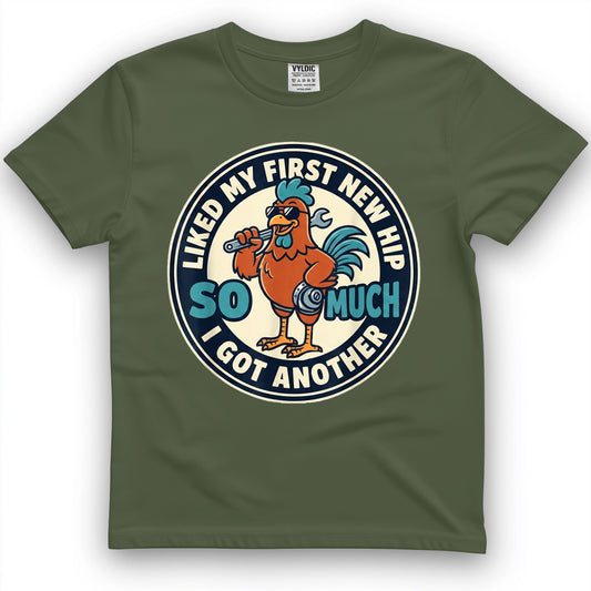 Funny Double Hippie Hip Joint Replacement Two Hip Surgery T-Shirt