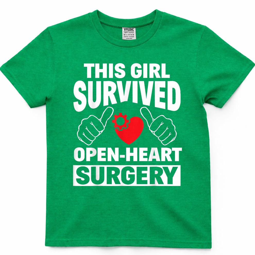 This Girl Survived Open Heart Surgery Get Well Women Gift T-Shirt