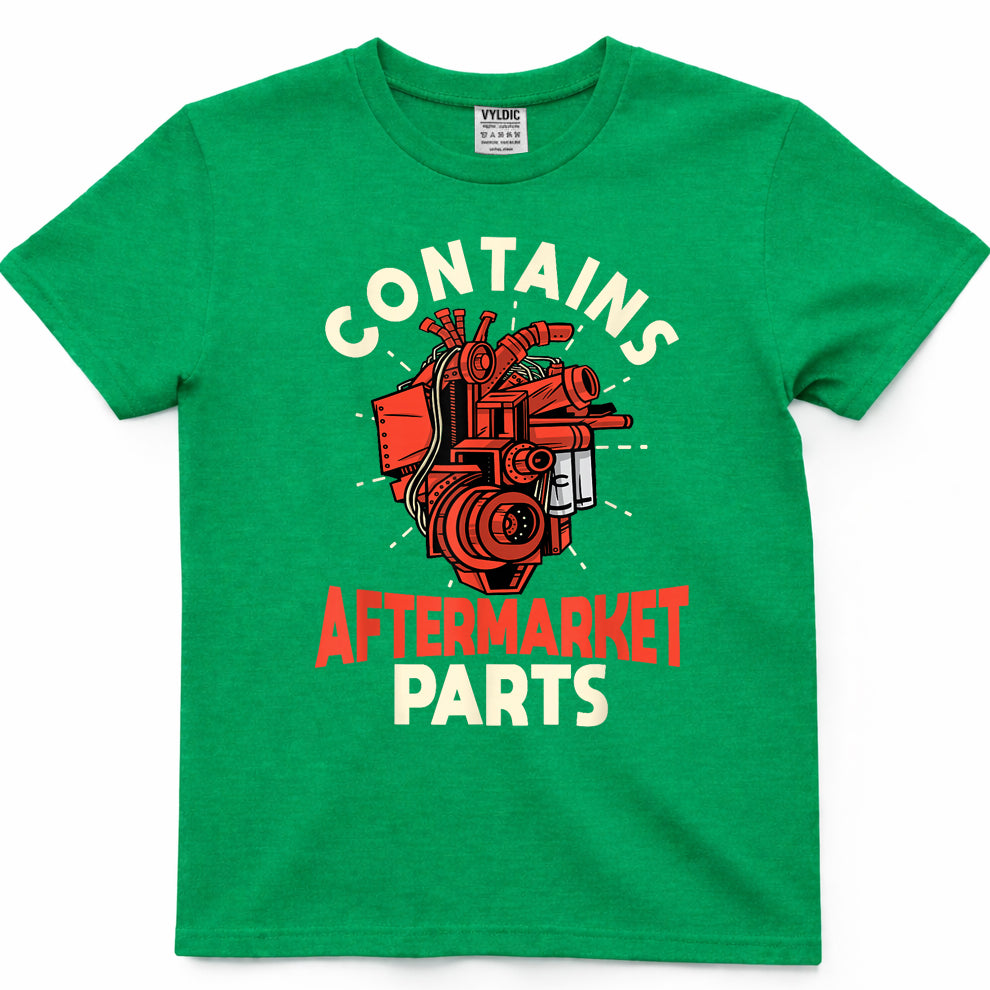 Contains Aftermarket Parts Open Heart Surgery Survivor mens T-Shirt