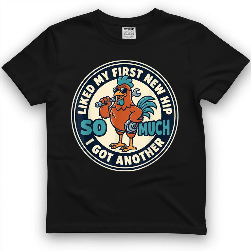 Funny Double Hippie Hip Joint Replacement Two Hip Surgery T-Shirt
