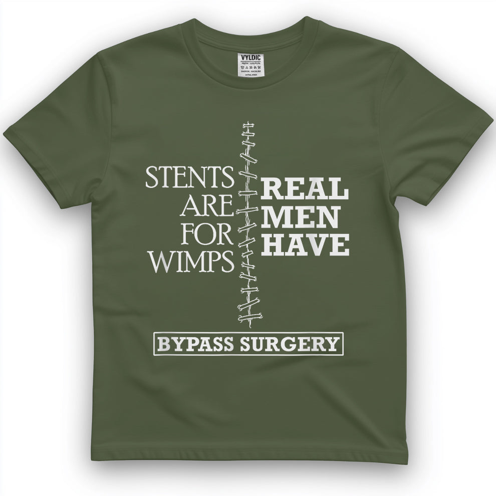 Heart Surgery Survivor After Surgery Recovery Men Bypass T-Shirt