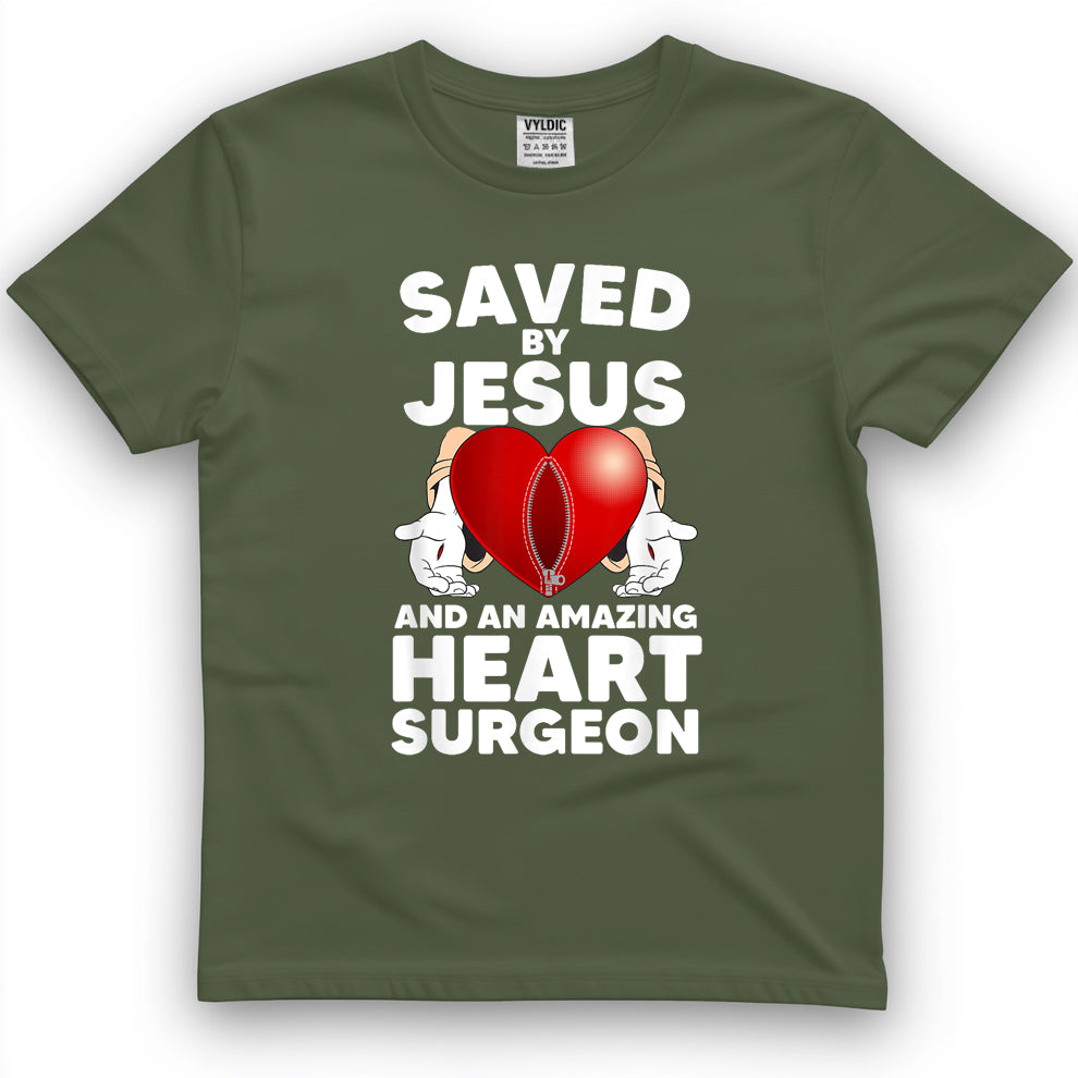 Funny Open Heart Surgery Design for Men Women Heart Patients T-Shirt