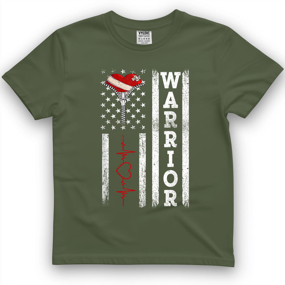 Open Heart Surgery Warrior Gift for Heart Patients Survivor T-Shirt