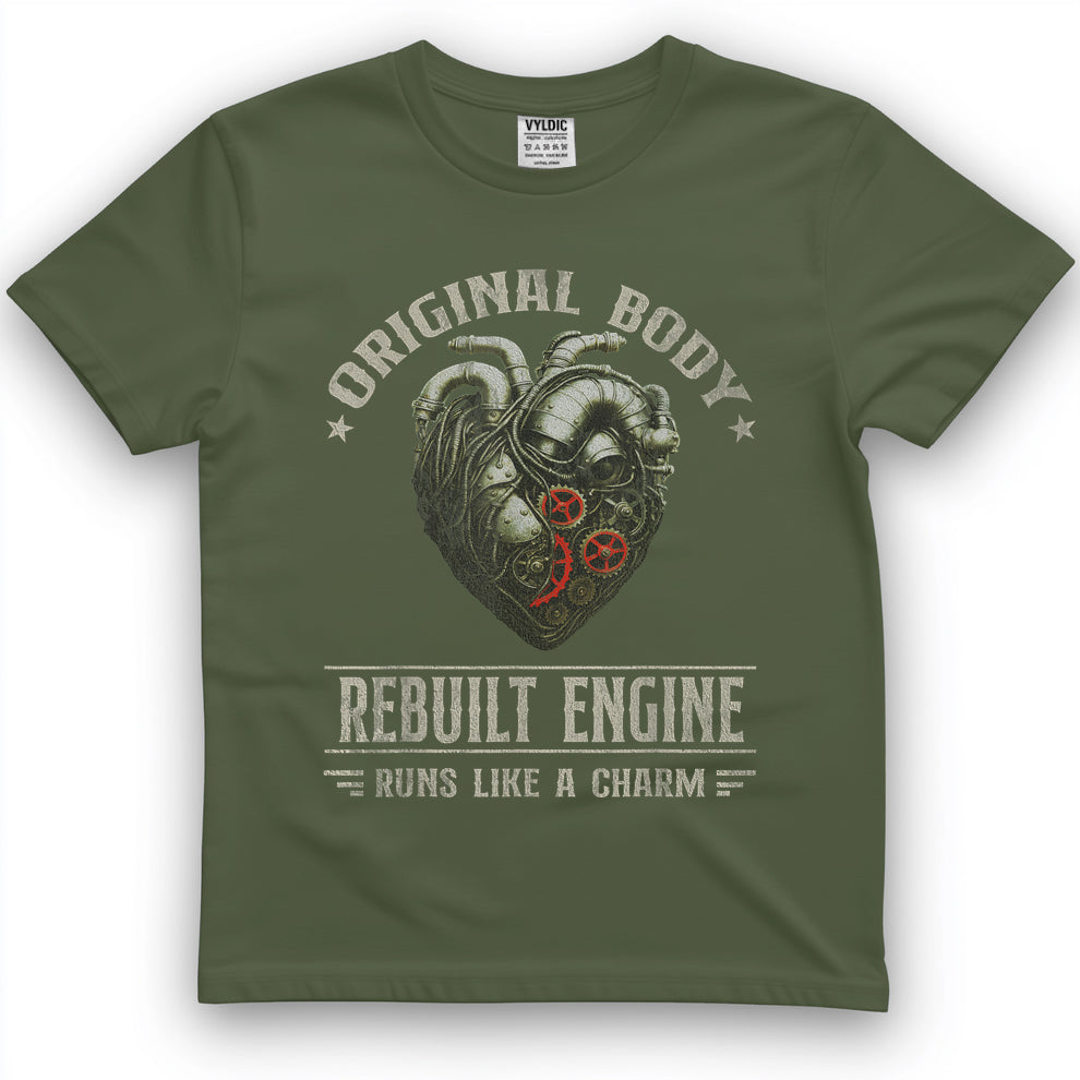Vintage Open Heart Surgery Transplant Recovery Mens Womens T-Shirt