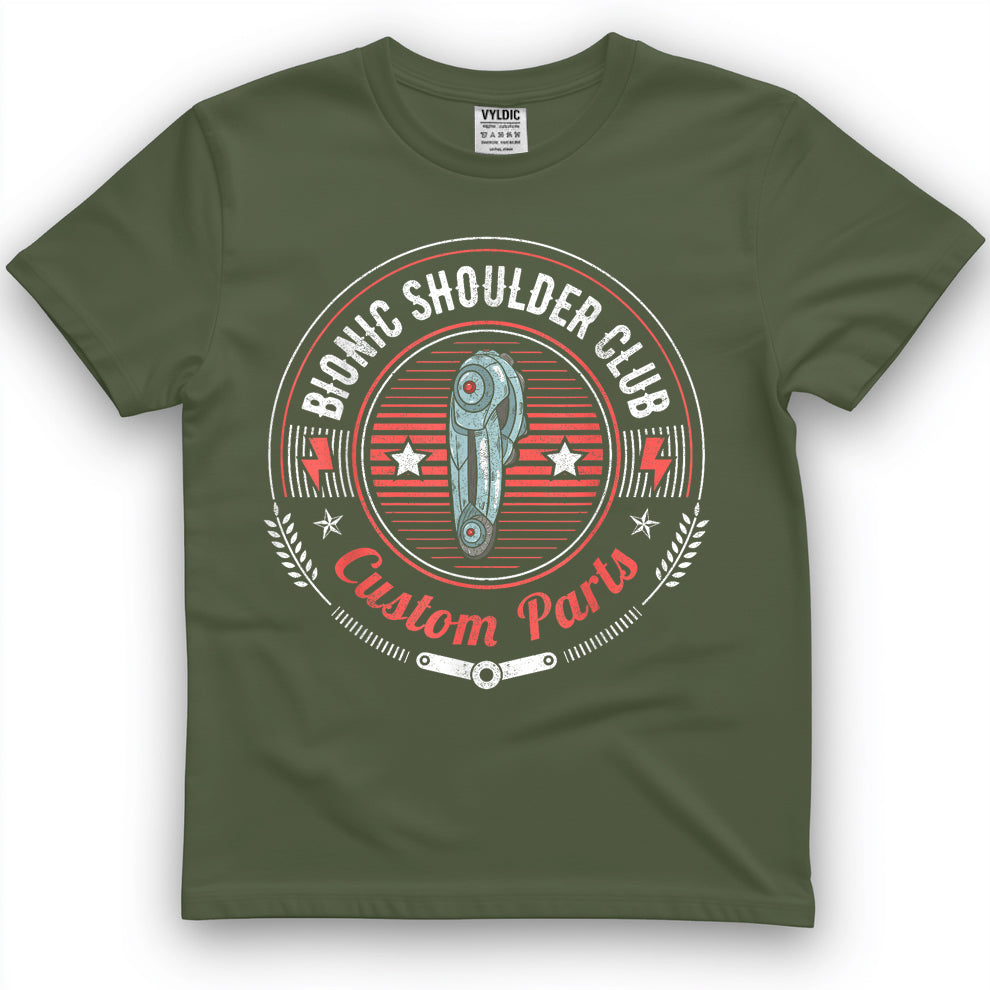 Bionic Shoulder Club Custom Parts Funny Shoulder Replacement T-Shirt