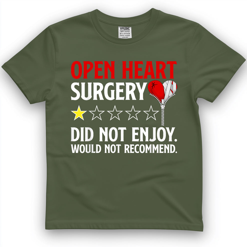Funny Open Heart Surgery Survivor Open Heart Surgery Warrior T-Shirt