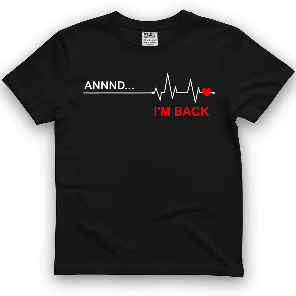 Coronary Bypass Artery Open Heart Diseases Surgery Heartbeat Short Sleeve T-Shirt