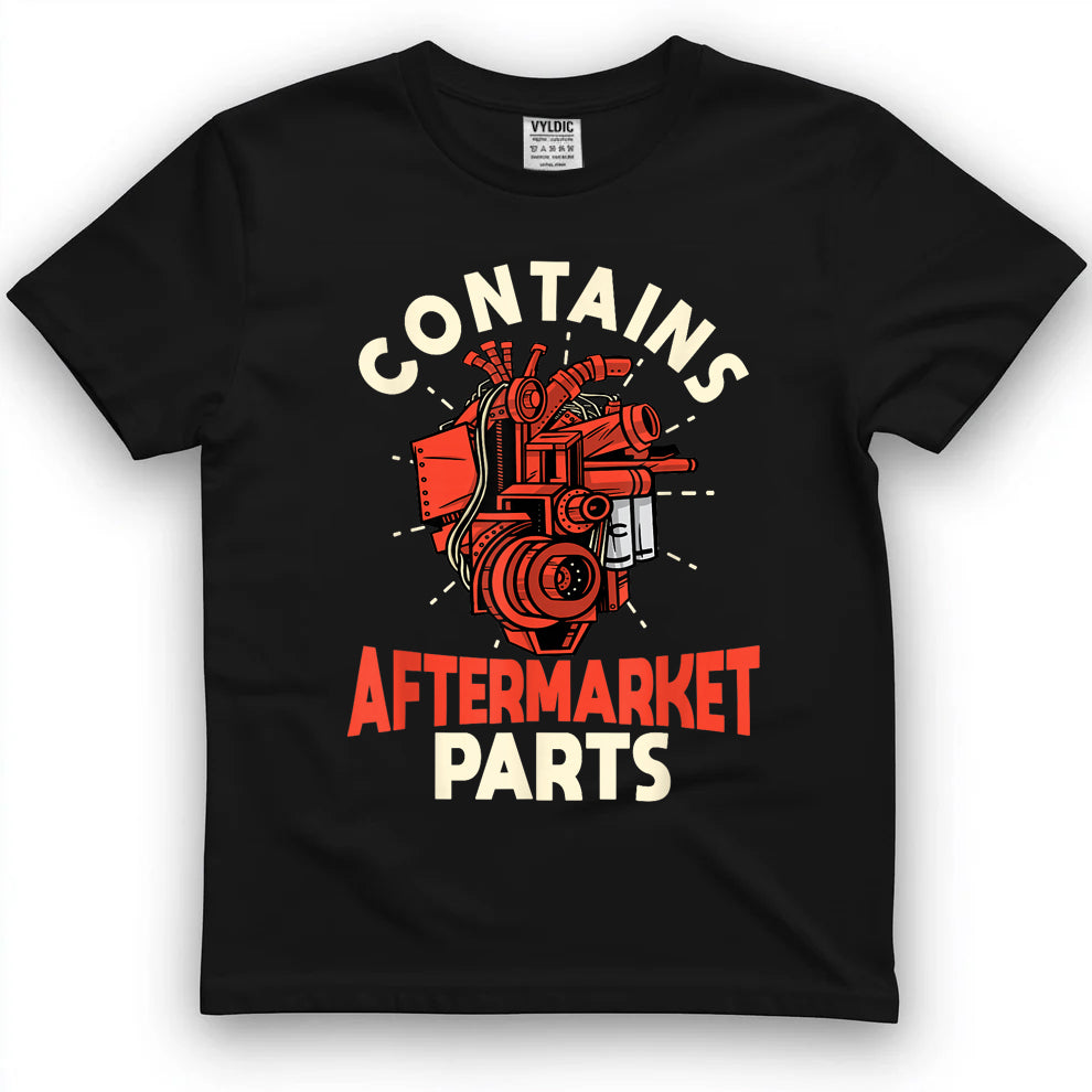 Contains Aftermarket Parts Open Heart Surgery Survivor mens T-Shirt