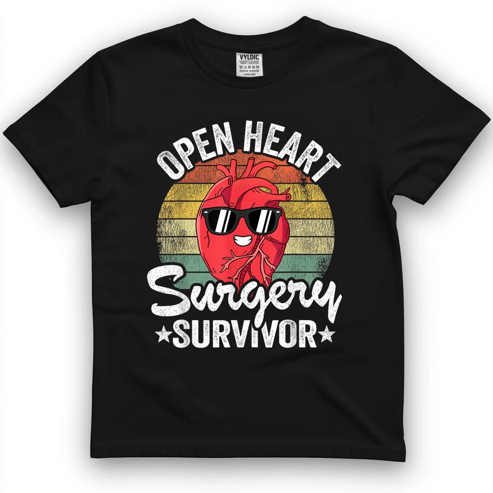 Open Heart Surgery Survivor Get Well Open Heart Surgery T-Shirt11