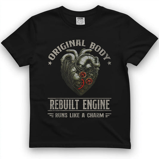 Vintage Open Heart Surgery Transplant Recovery Mens Womens T-Shirt